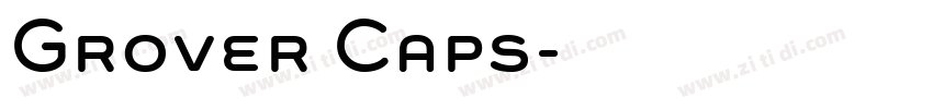 Grover Caps字体转换